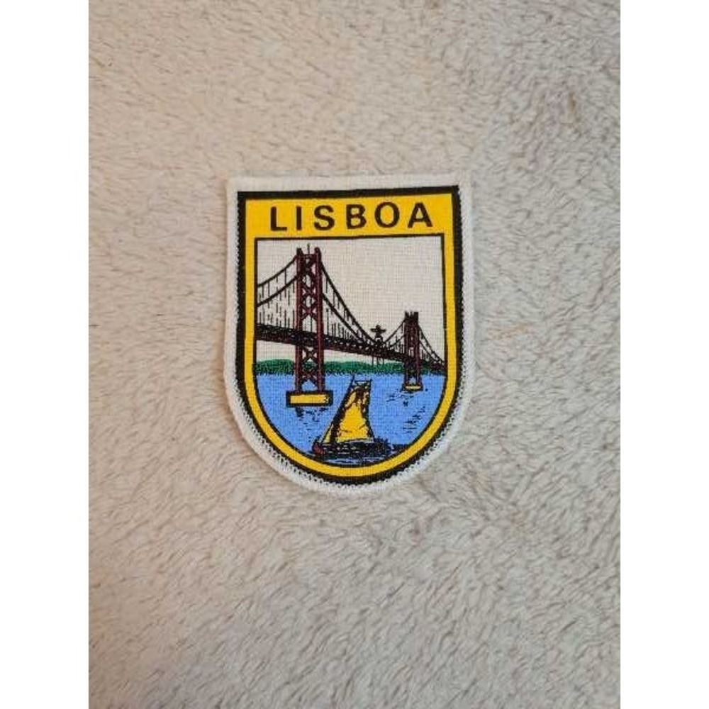 Lisbon Bridge Souvenir Embroidered Patch Travel‎ Collectible